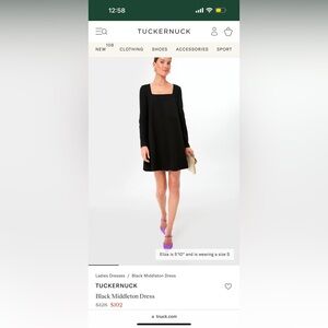 Tuckernuck Middleton Black Dress